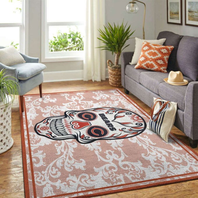 Chicago Bears Rug Living Room Floor Decor Fan Gifts