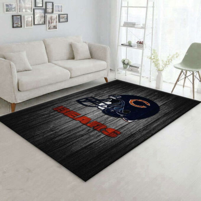 Chicago Bears Rug Living Room Floor Decor Fan Gifts