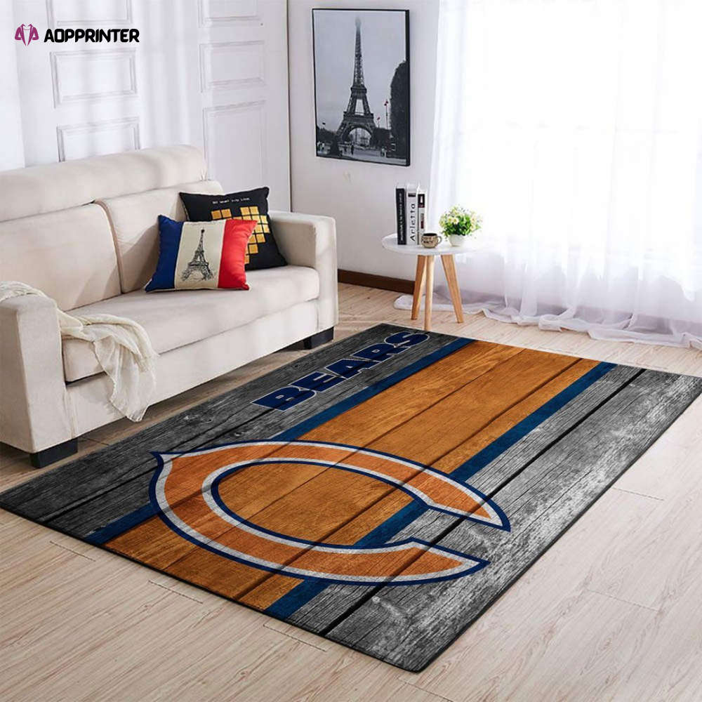 Chicago Bears Rug Living Room Floor Decor Fan Gifts Chicago Bears Rug Living Room Floor Decor Fan Gifts