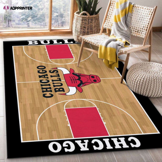 Chicago Bulls Rug Living Room Floor Decor Fan Gifts