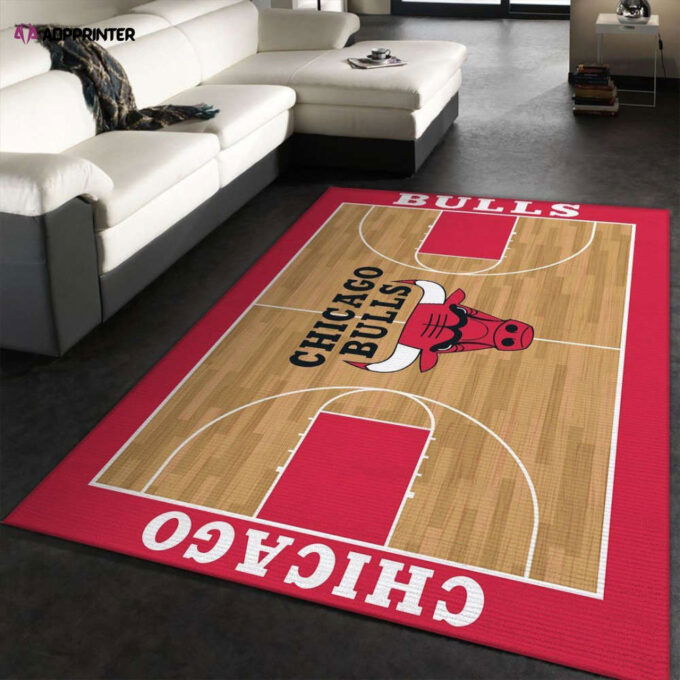 Chicago Bulls Rug Living Room Floor Decor Fan Gifts