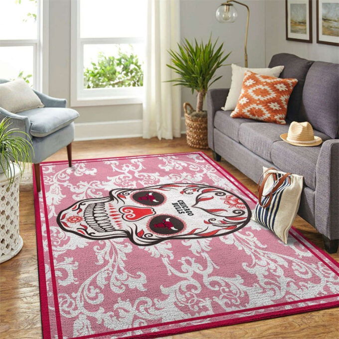 Chicago Bulls Rug Living Room Floor Decor Fan Gifts