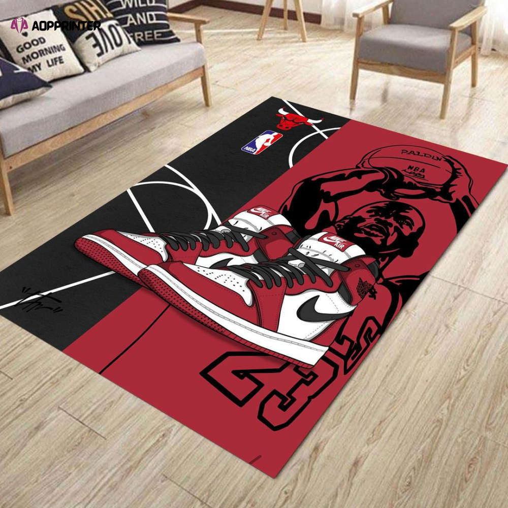 Chicago Bulls Rug Living Room Floor Decor Fan Gifts Chicago Bulls Rug Living Room Floor Decor Fan Gifts