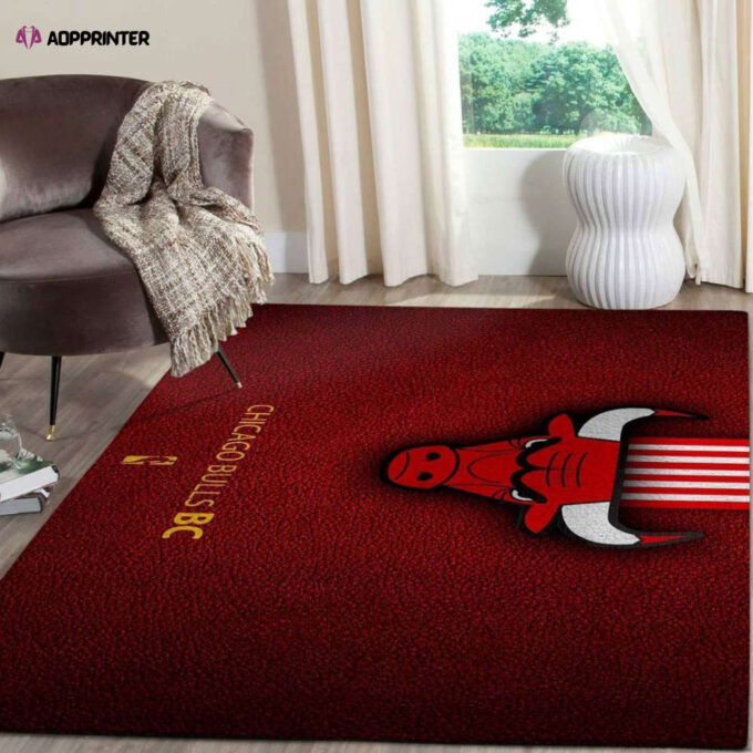 Chicago Bulls Rug Living Room Floor Decor Fan Gifts