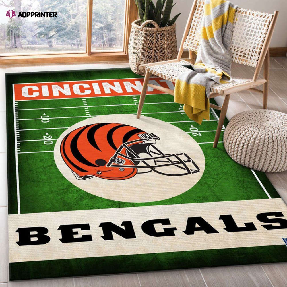 Cincinnati Bengals Helmet Rug Living Room Floor Decor Fan Gifts Cincinnati Bengals Helmet Rug Living Room Floor Decor Fan Gifts
