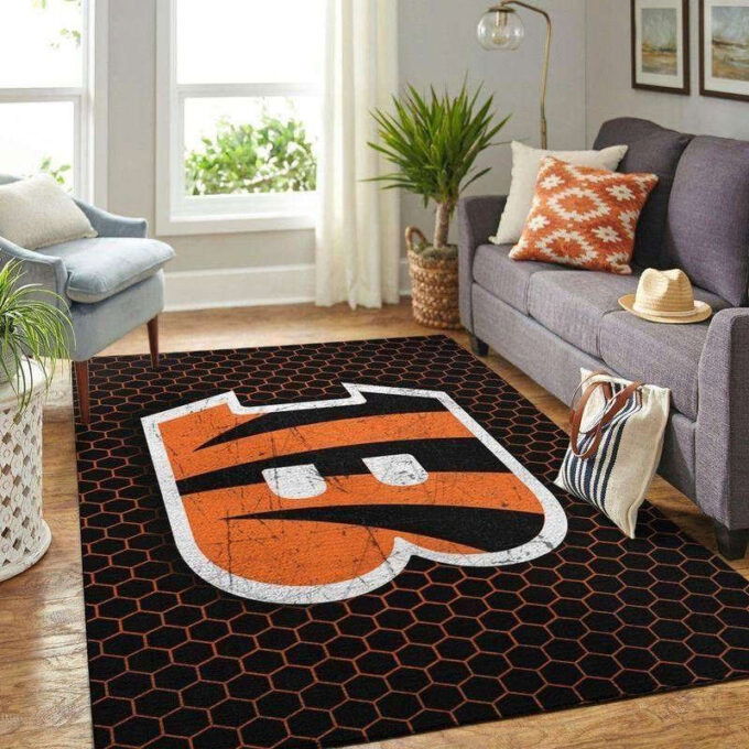 Cincinnati Bengals Rug Living Room Floor Decor Fan Gifts