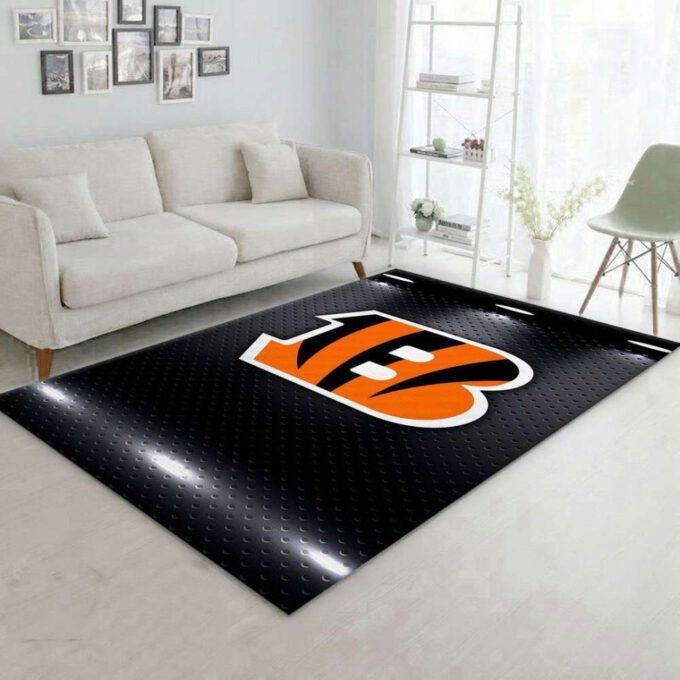 Cincinnati Bengals Rug Living Room Floor Decor Fan Gifts