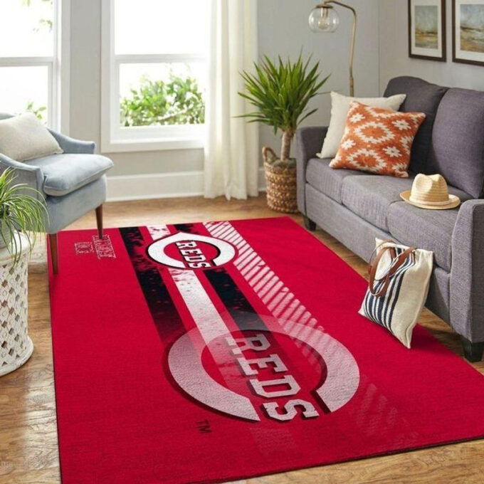 Cincinnati Reds Rug Living Room Floor Decor Fan Gifts