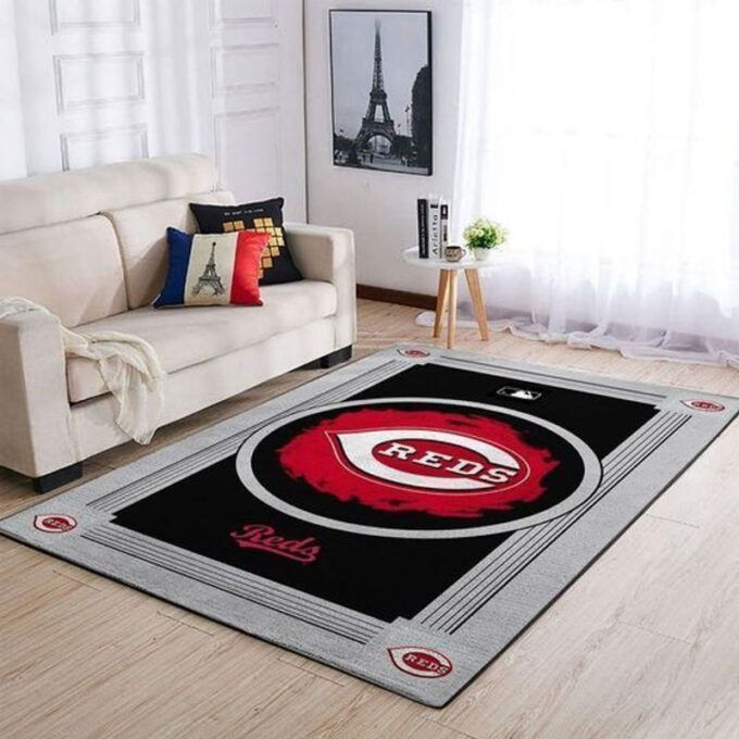 Cincinnati Reds Rug Living Room Floor Decor Fan Gifts