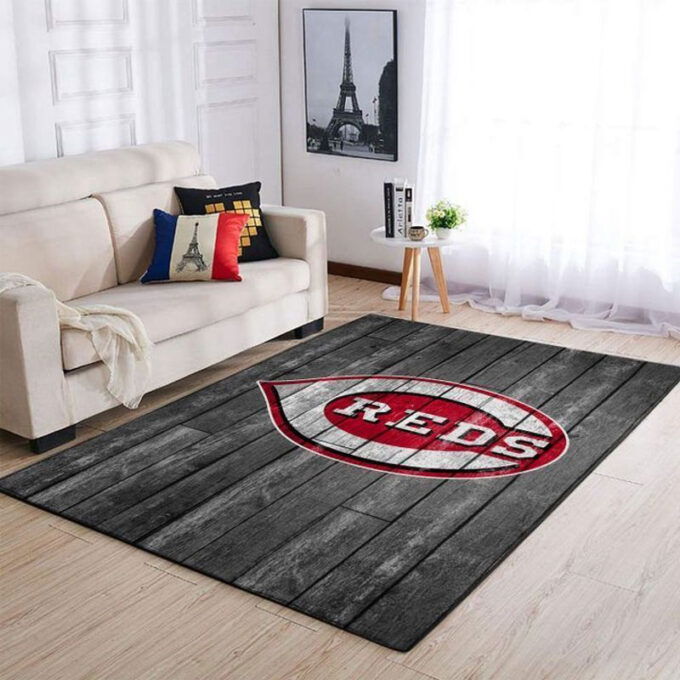 Cincinnati Reds Rug Living Room Floor Decor Fan Gifts