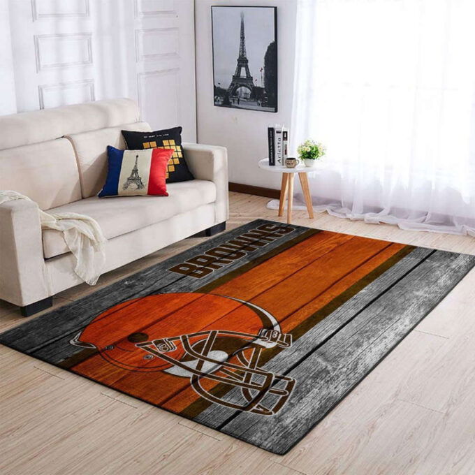Cleveland Browns Rug Living Room Floor Decor Fan Gifts