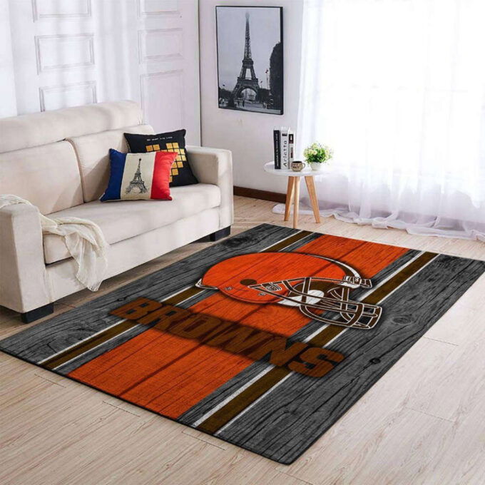 Cleveland Browns Rug Living Room Floor Decor Fan Gifts