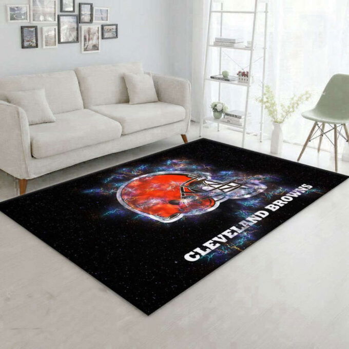 Cleveland Browns Rug Living Room Floor Decor Fan Gifts