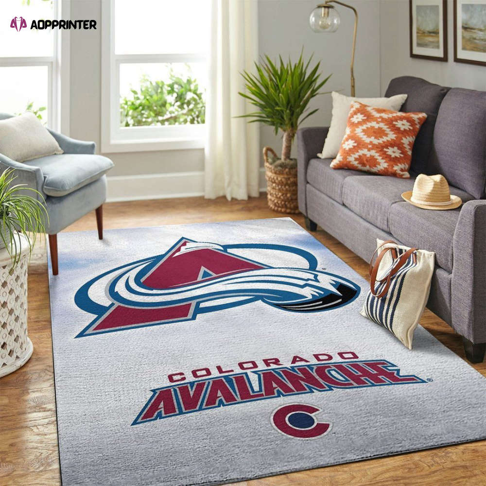 Colorado Avalanche Rug Living Room Floor Decor Fan Gifts Colorado Avalanche Rug Living Room Floor Decor Fan Gifts