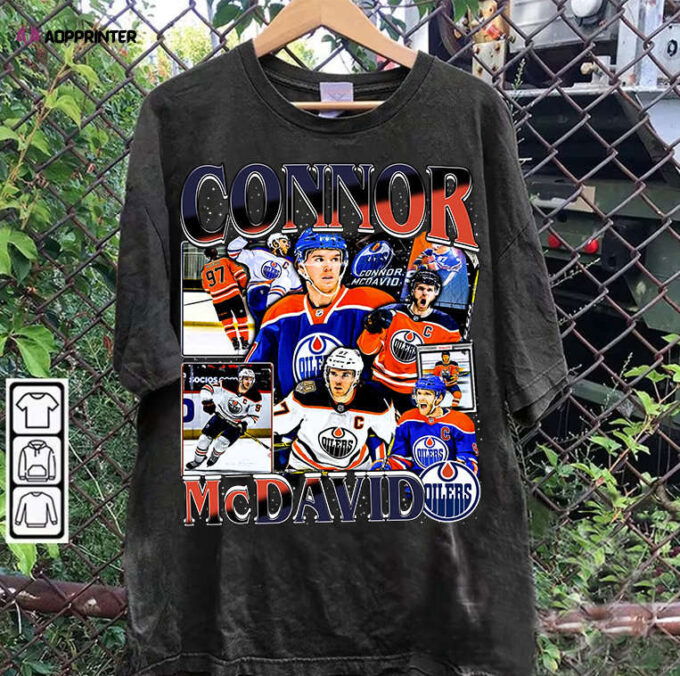Connor McDavid Tee – Connor McDavid Sweatshirt – Retro American iIce Hockey Unisex Shirt