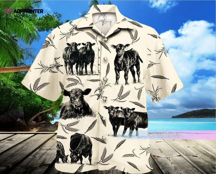 Cow Lover Gifts: Black Angus Cattle Hawaiian Shirt – Unisex S-5XL Adult Cow Lover Gifts: Black Angus Cattle Hawaiian Shirt – Unisex S-5XL Adult
