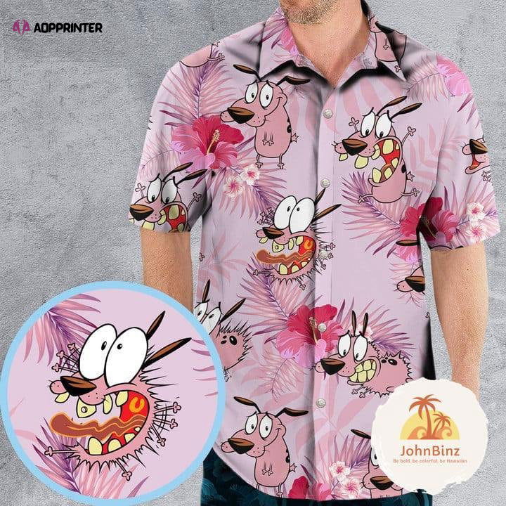 Courage the Cowardly Dog Hawaiian Shirt – Cartoon Button Up Perfect Dog Gift! Courage the Cowardly Dog Hawaiian Shirt – Cartoon Button Up Perfect Dog Gift!