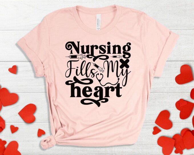 Cute Nurse Valentine s Day Shirt – Love ER Nurse T-Shirt