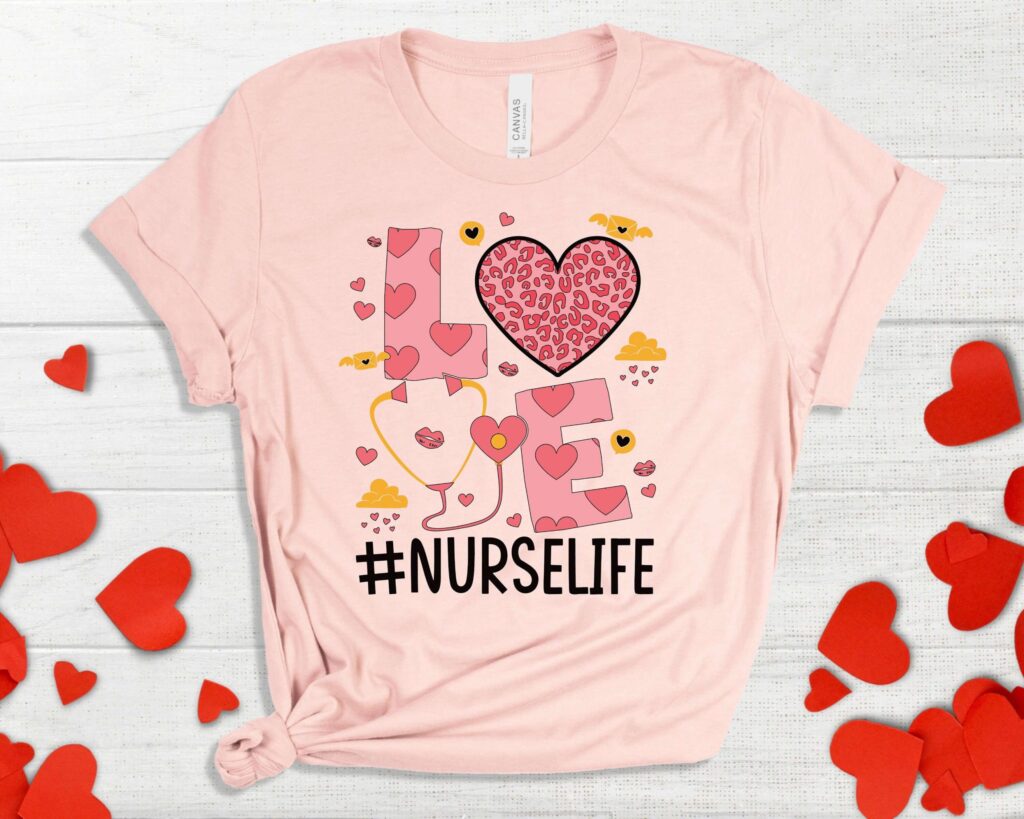 Cute Nurse Valentine s Day Shirt: Love ER Nurse T-Shirt Cute Nurse Valentine s Day Shirt: Love ER Nurse T-Shirt
