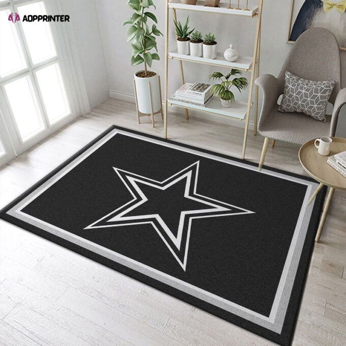 Dallas Cowboys Rug Living Room Floor Decor Fan Gifts