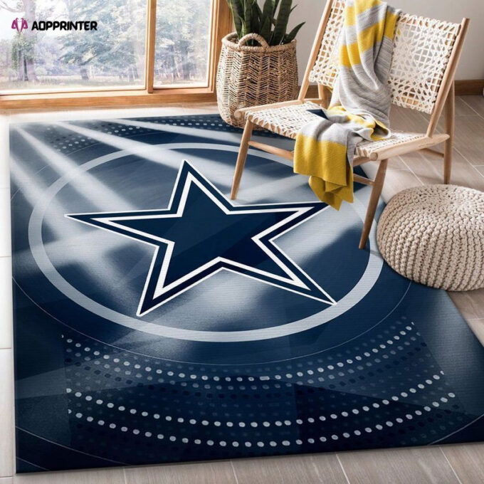 Dallas Cowboys Rug Living Room Floor Decor Fan Gifts