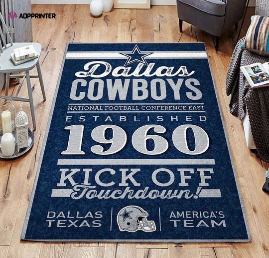 Dallas Cowboys Rug Living Room Floor Decor Fan Gifts Dallas Cowboys Rug Living Room Floor Decor Fan Gifts