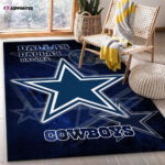 Dallas Cowboys Rug Living Room Floor Decor Fan Gifts