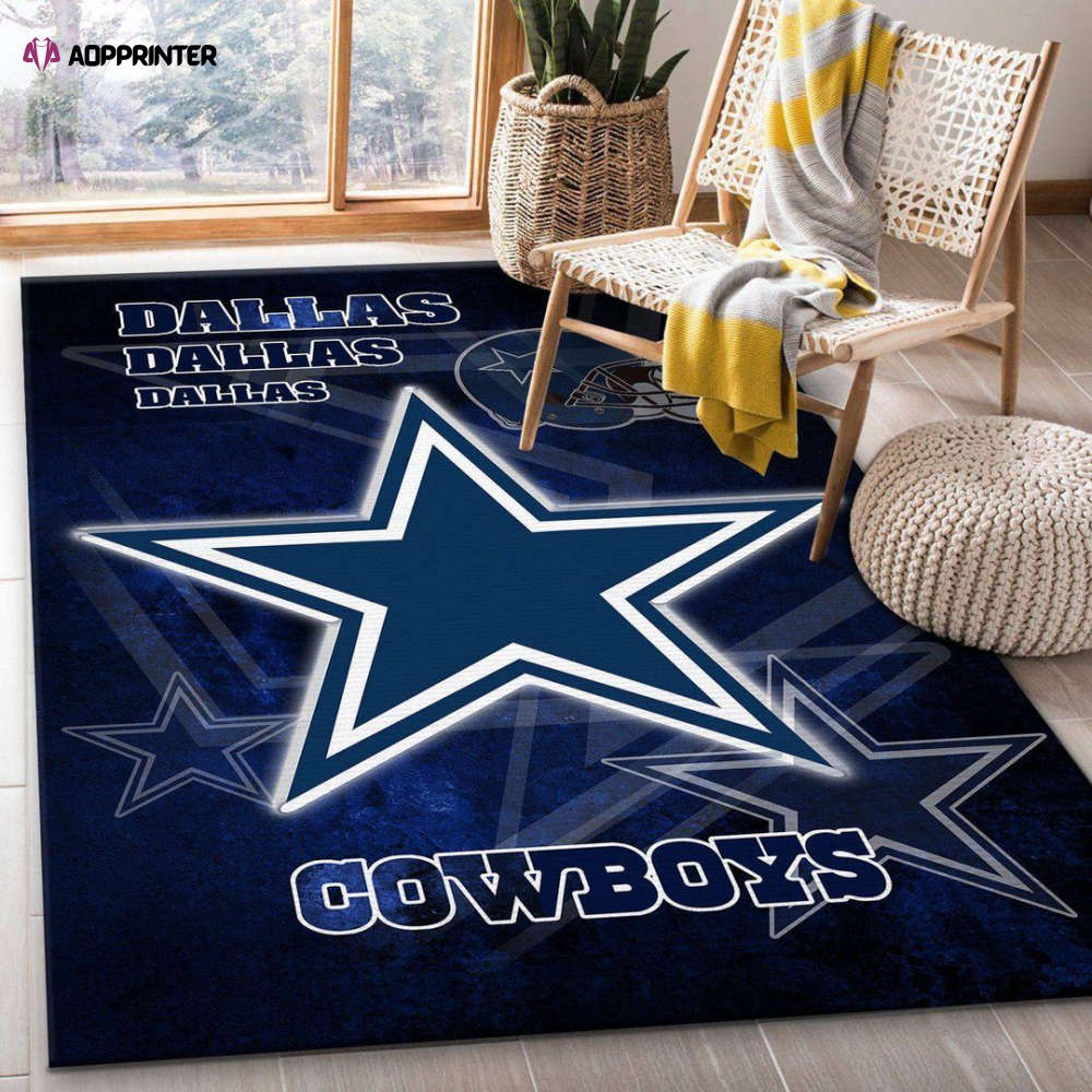 Dallas Cowboys Rug Living Room Floor Decor Fan Gifts Dallas Cowboys Rug Living Room Floor Decor Fan Gifts