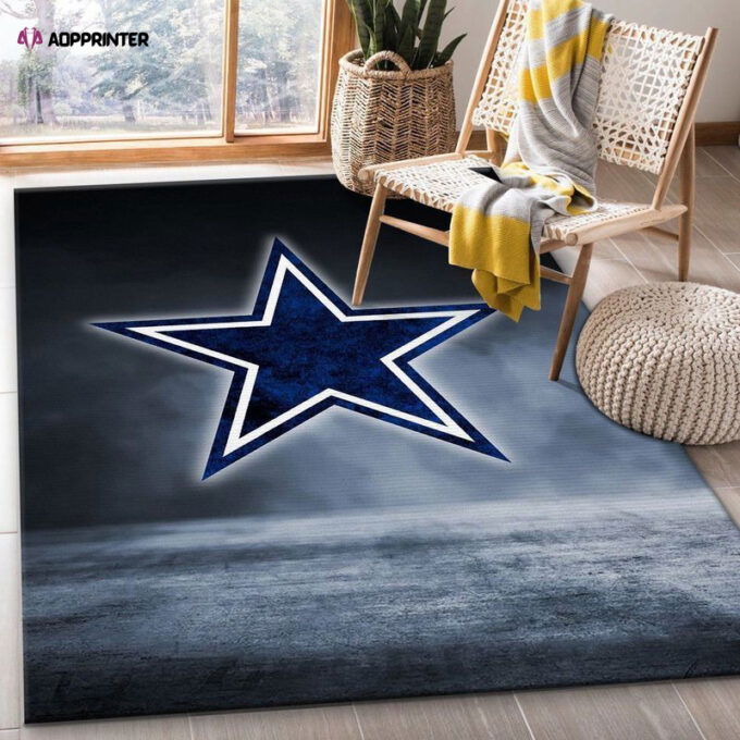 Dallas Cowboys Rug Living Room Floor Decor Fan Gifts