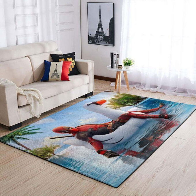 Deadpool Marvel Super Heroes Rug Living Room Floor Decor Fan Gifts