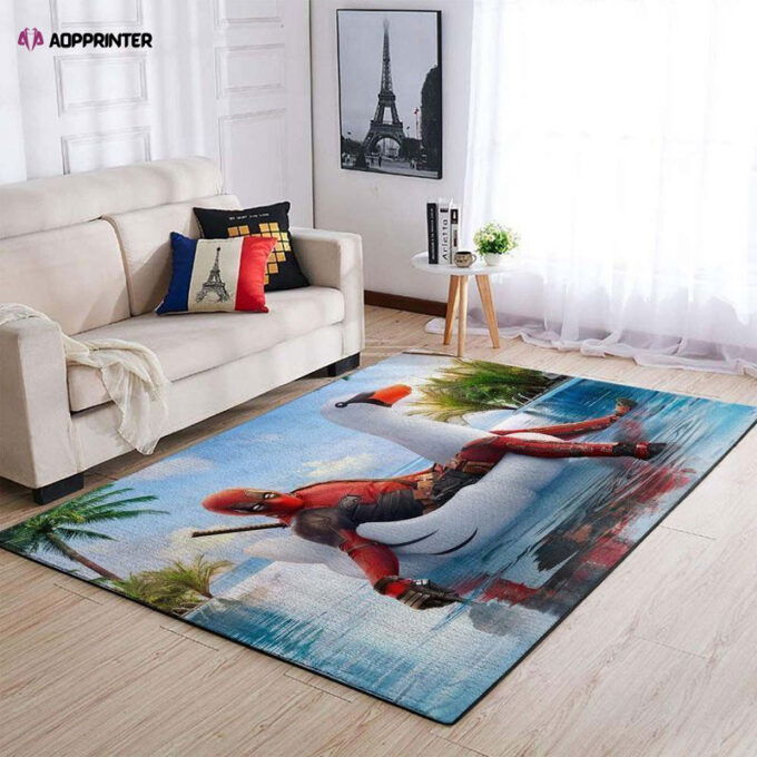 Deadpool Marvel Super Heroes Rug Living Room Floor Decor Fan Gifts