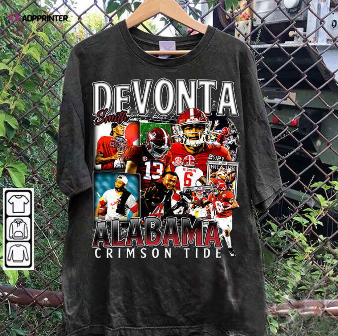 DeVonta Smith T-Shirt – DeVonta Smith Hoodie – Retro American Football Unisex Shirt