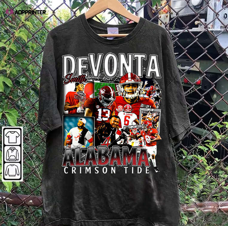 DeVonta Smith T-Shirt – DeVonta Smith Hoodie – Retro American Football Unisex Shirt DeVonta Smith T-Shirt – DeVonta Smith Hoodie – Retro American Football Unisex Shirt