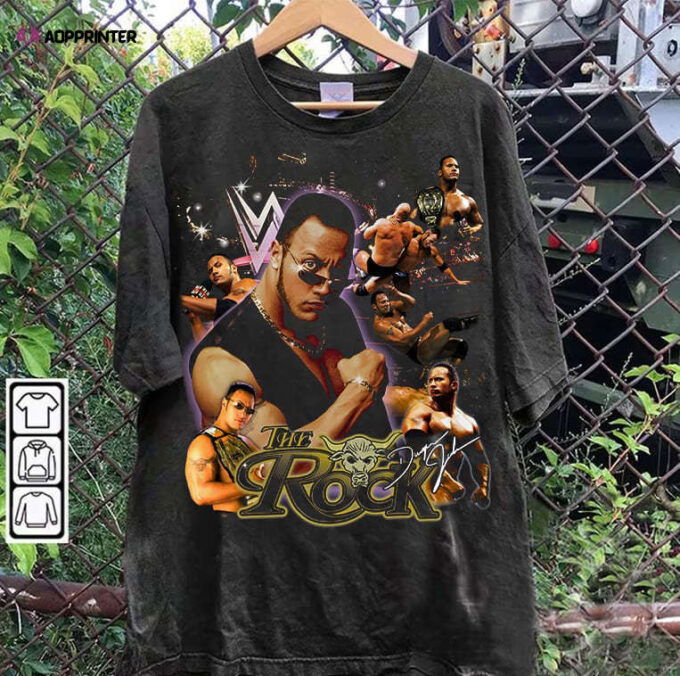 Dwayne Johnson TShirt – The Rock T-Shirt – American Professional Wrestler TeeUnisex Shirt