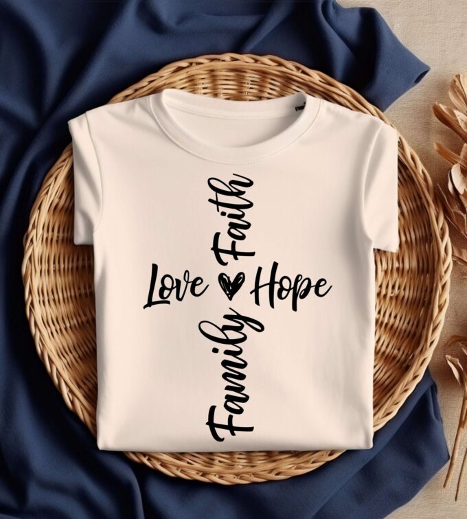Christian Easter Shirt: Faith Cross Design Perfect Faith Gift for Easter