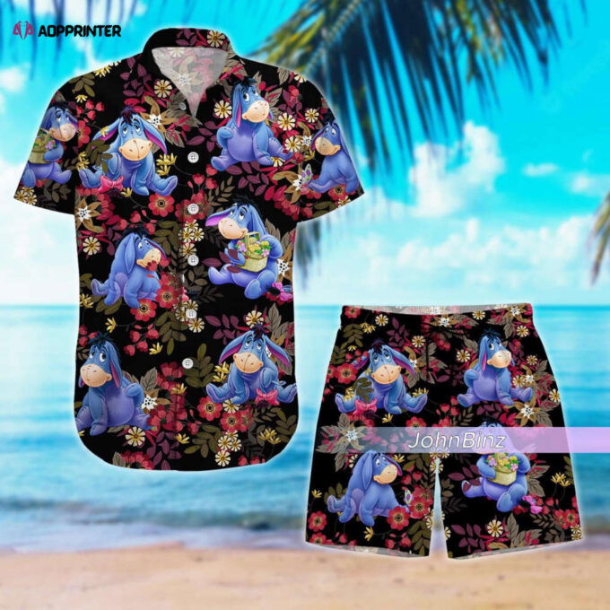 Eeyore Hawaiian Shirt: Unique Disney Donkey Button Down Perfect Eeyore Gift for Men Unisex S-5XL