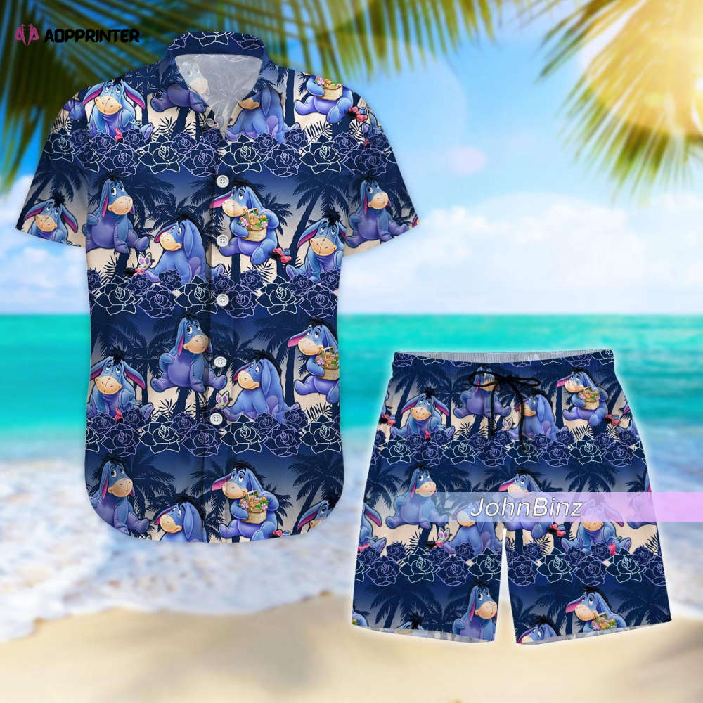 Eeyore Shirt: Hawaiian Button Down Disney Men s Shorts & Gifts Eeyore Shirt: Hawaiian Button Down Disney Men s Shorts & Gifts