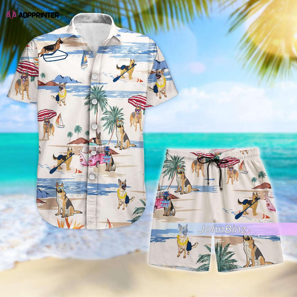 German Shepherd Hawaiian Shirt – Stylish Dog Beach Shirt & Gift for Dog Owners German Shepherd Hawaiian Shirt – Stylish Dog Beach Shirt & Gift for Dog Owners
