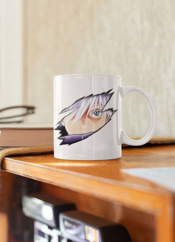 Gojo Satoru, Anime Fan, Anime Mug, Anime Coffee Mug, Jujutsu Kaisen, Anime Lover Gift, Anime, JJK, 11 oz Ceramic Mug Gift