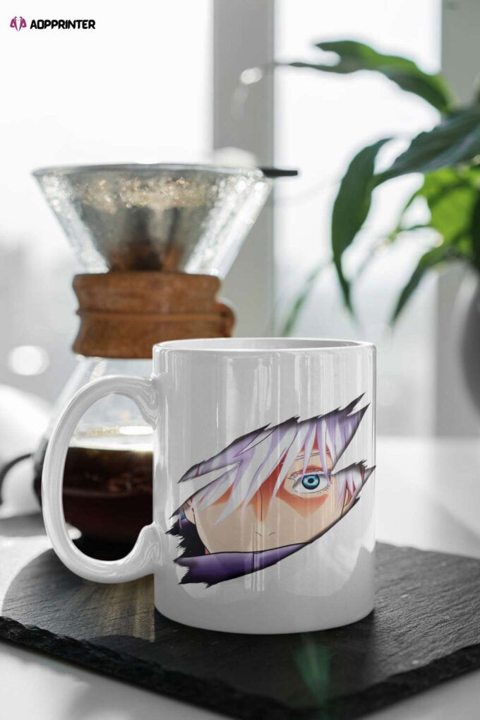 Gojo Satoru, Anime Fan, Anime Mug, Anime Coffee Mug, Jujutsu Kaisen, Anime Lover Gift, Anime, JJK, 11 oz Ceramic Mug Gift