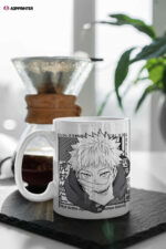 Gojo Satoru, Jujutsu Kaisen Coffee Mug, Anime Lover Gift, Anime Mug, Anime Coffee Mug, Cute Gift, JJK, 11″ Ceramic Mug Gift Valentine Gift