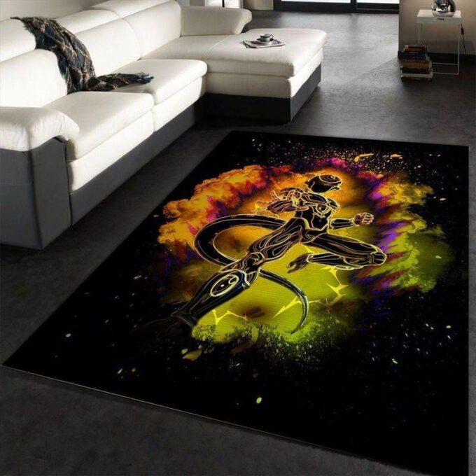 Golden Frieza Dragon Ball Rug Living Room Floor Decor Fan Gifts
