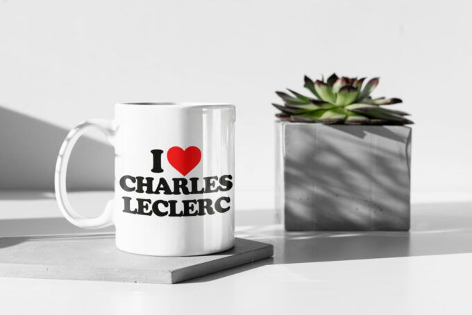 I Love Charles Leclerc, Leclerc Fan, F1 Formula One Fan, F1 Coffee Mug,Ferrari Fan, Coffee Mug White 11 oz Ceramic Mug Gift