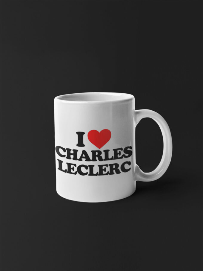 I Love Charles Leclerc, Leclerc Fan, F1 Formula One Fan, F1 Coffee Mug,Ferrari Fan, Coffee Mug White 11 oz Ceramic Mug Gift