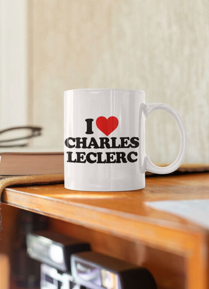 I Love Charles Leclerc, Leclerc Fan, F1 Formula One Fan, F1 Coffee Mug,Ferrari Fan, Coffee Mug White 11 oz Ceramic Mug Gift