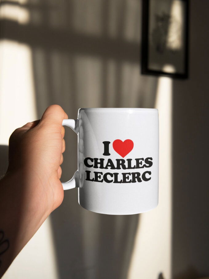 I Love Charles Leclerc, Leclerc Fan, F1 Formula One Fan, F1 Coffee Mug,Ferrari Fan, Coffee Mug White 11 oz Ceramic Mug Gift