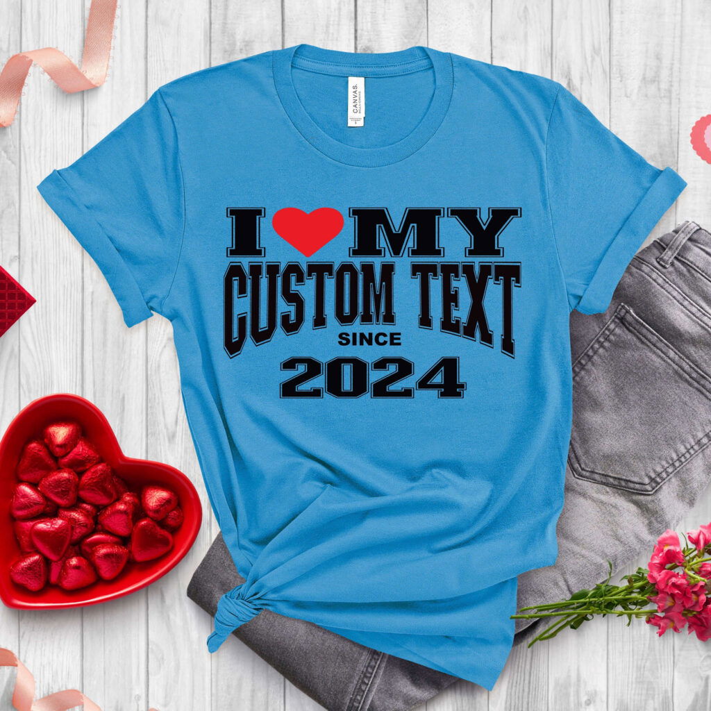 Custom Valentine s Day T-shirt: Heart Shirt Gift for Friends Outfit Tee – I Love My Tee Custom Valentine s Day T-shirt: Heart Shirt Gift for Friends Outfit Tee – I Love My Tee