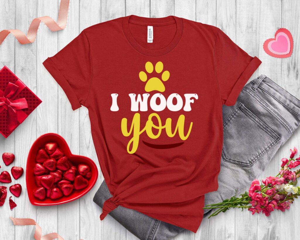 I Woof You Valentine s Day Dog Mama Shirt: Perfect Gift for Dog Lovers I Woof You Valentine s Day Dog Mama Shirt: Perfect Gift for Dog Lovers