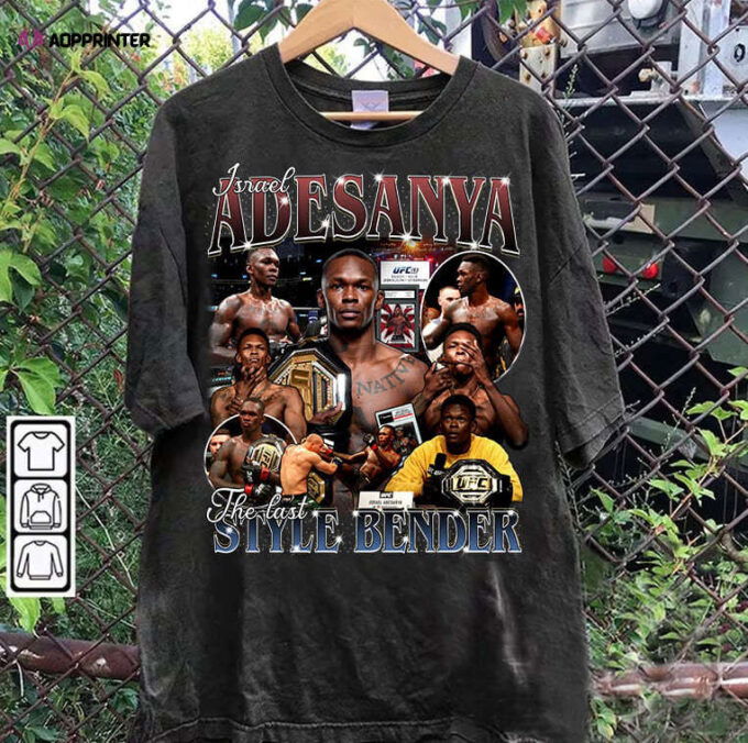 Israel Adesanya T-Shirt – Israel Adesanya Shirt – Retro Mixed Martial Artist Unisex Shirt