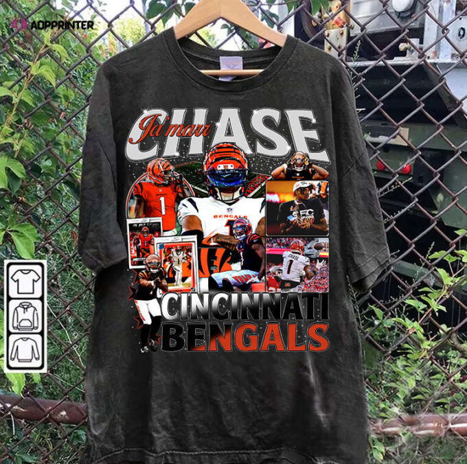 Ja’Marr Chase TShirt – Ja’Marr Chase Sweatshirt – Retro American Football Unisex Shirt
